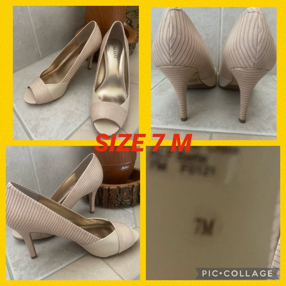 Alfani Shoes - ALFANI BEIGE HEELS SIZE 7 👠WORN ONCE👠
